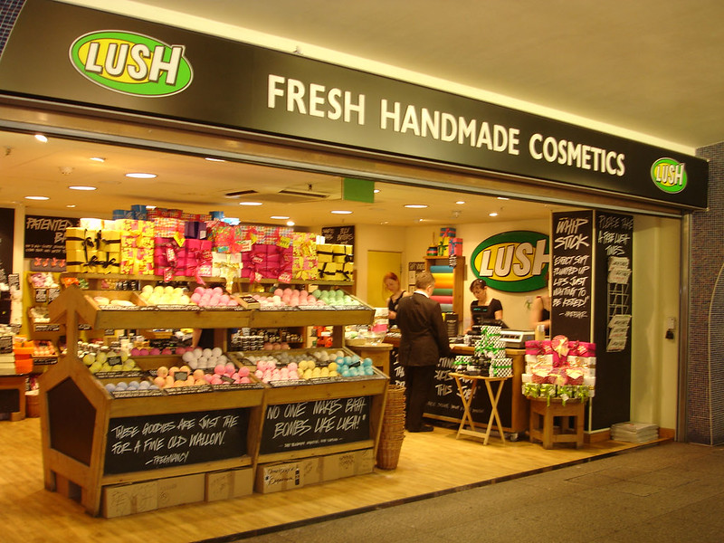 A Lush shop.